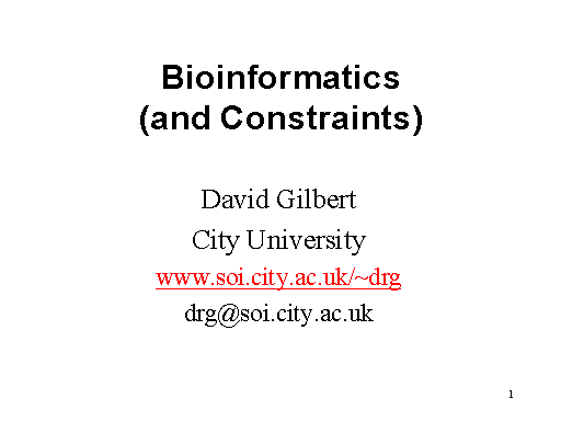 Bioinformatics